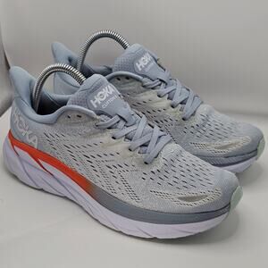 Hoka One One Clifton 8 Blue Fog Plein Air Womens 8B (UK 6.5) Running Shoes